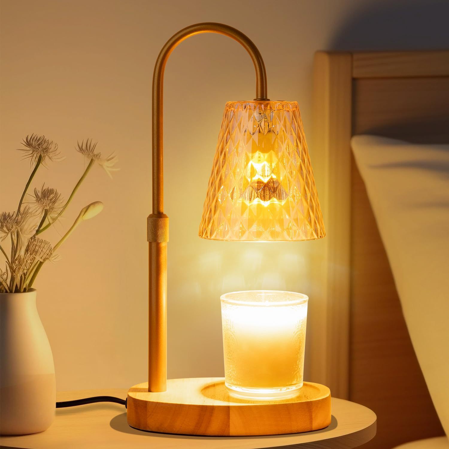 Wax Melts - Lampada Scaldacera Senza Fiamma con Paralume