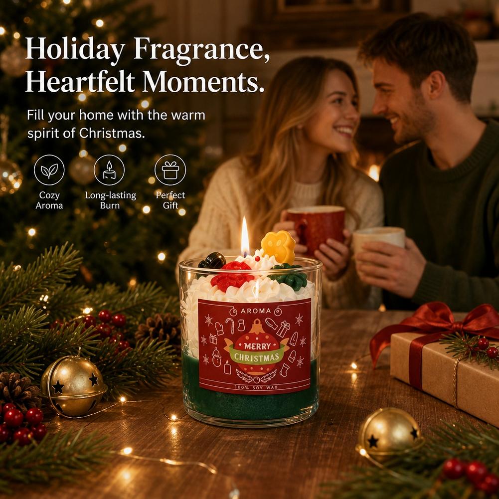 Candela profumata natalizia in - Soy Wax recensione e prezzo